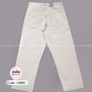 شلوار جین زنانه سفید کد 10810