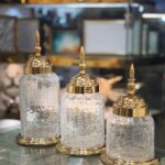 ست بانکه شیشه‌ای دکوراتیو