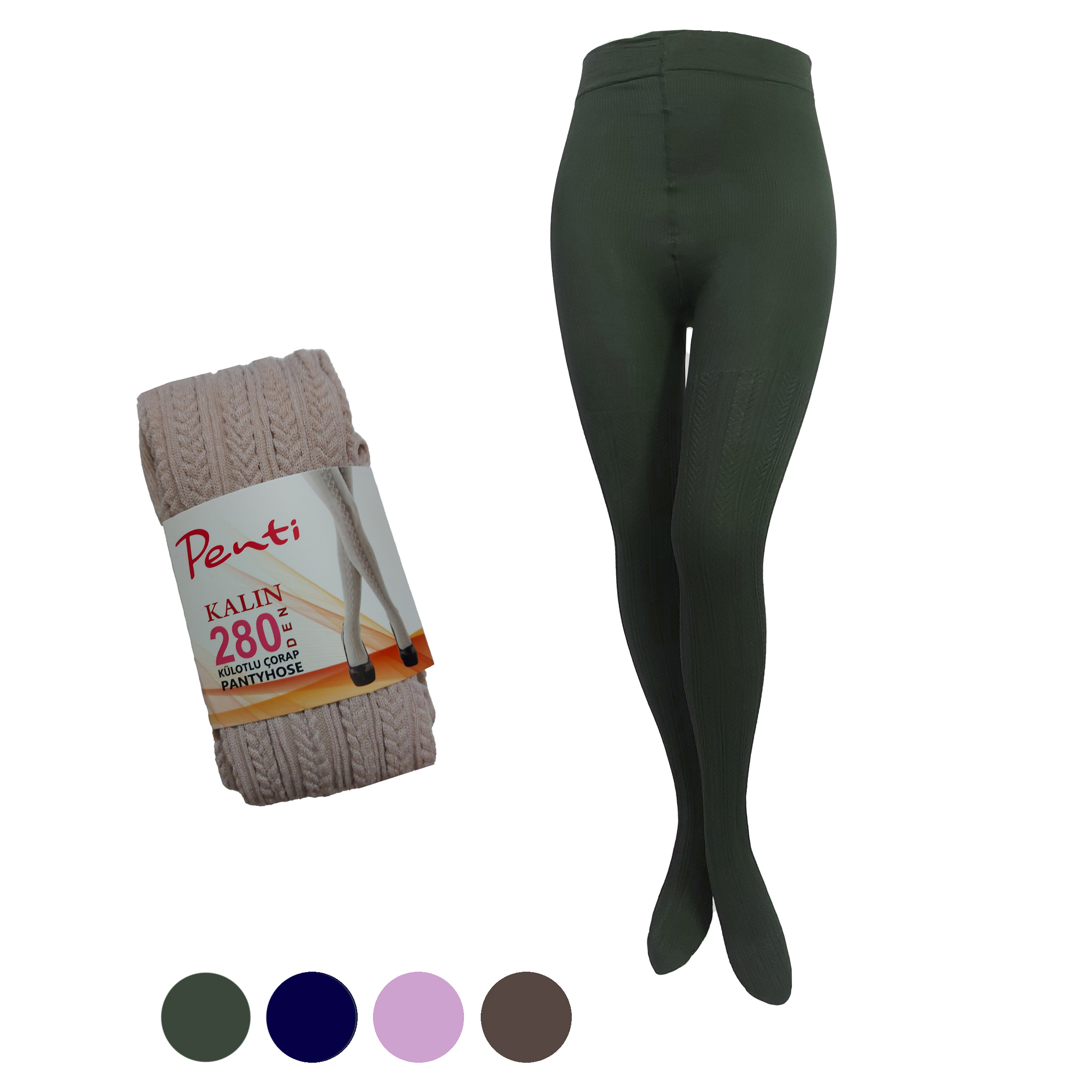 جوراب شلواری گندمی پنتی