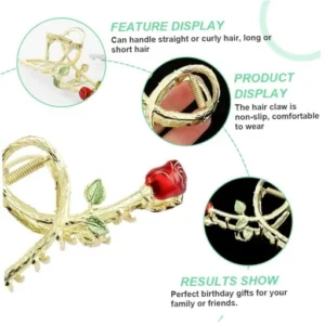 کلیپس فلزی گل رز