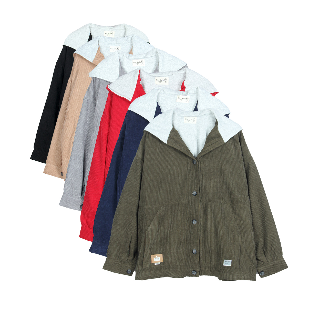 کاپشن مخمل کبریتی میس پو