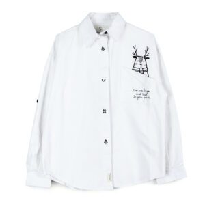 کت کتان طرح گوزن