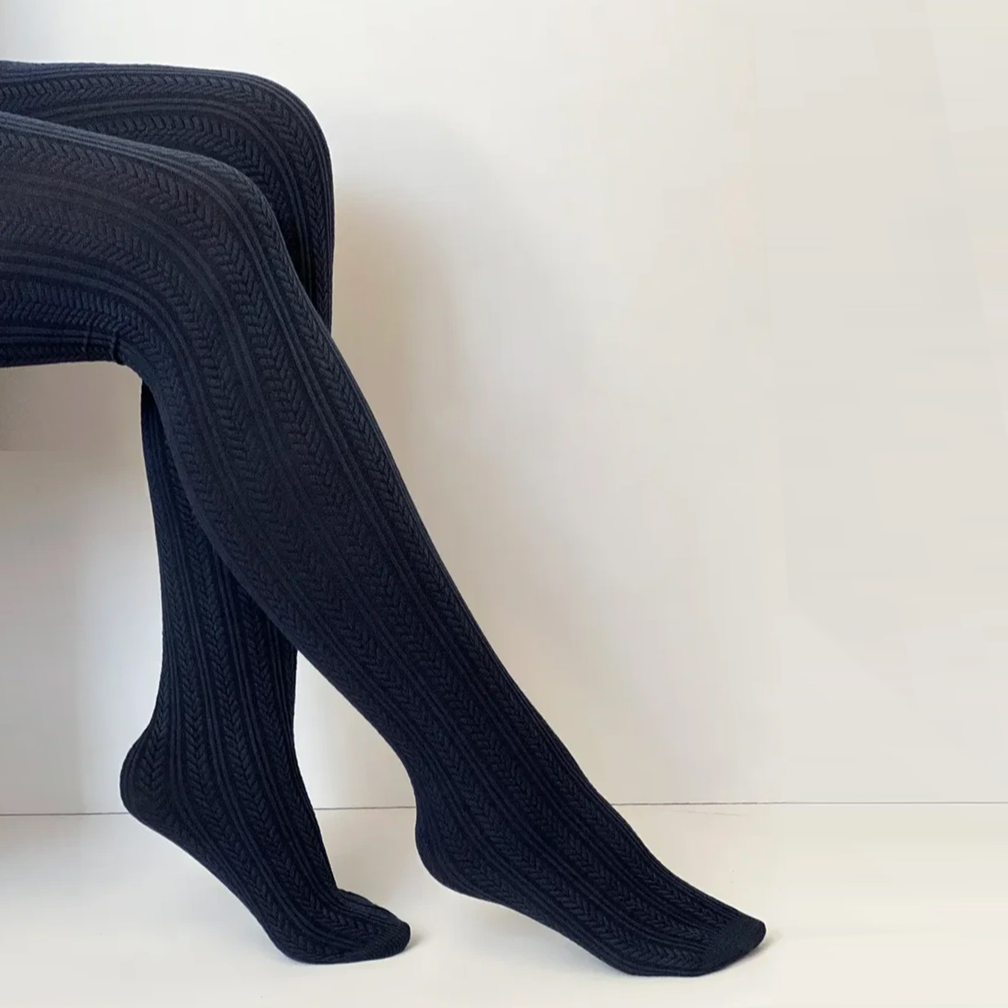 جوراب شلواری گندمی پنتی - Image 4