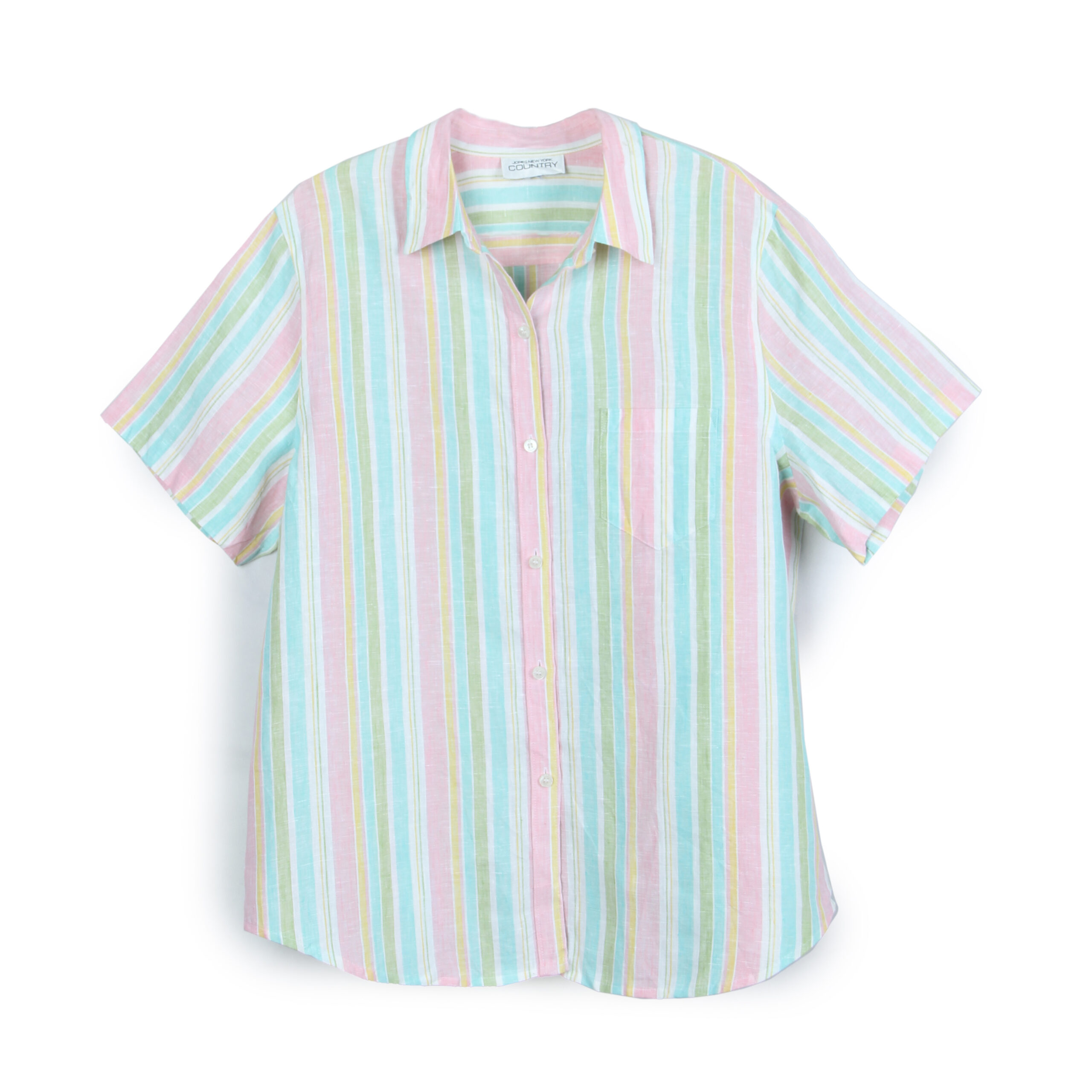 شومیز راه راه رنگین کمانی